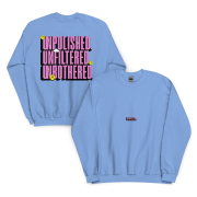 "UNFAZED" Crew Neck Sweatshirt (Blue) - Image 4