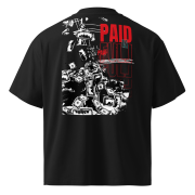 “BUILT IN SILENCE/PAID IN FULL” Unisex Oversized Graphic Tee - Image 2