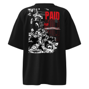 “BUILT IN SILENCE/PAID IN FULL” Unisex Oversized Graphic Tee - Image 7