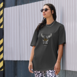 FEAR NO EVIL Oversized Faded Graphic Tee - Image 11