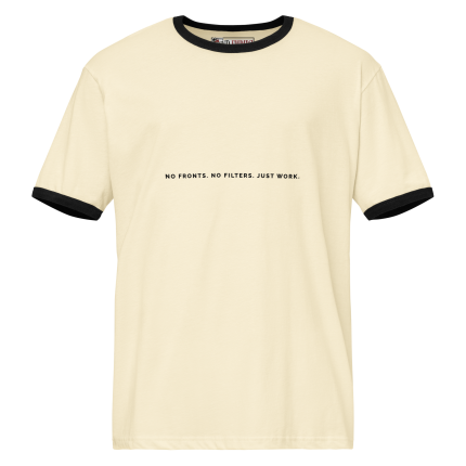 REALITY OVER REPUTATION Unisex Ringer T-shirt