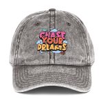 CHASE YOUR DREAMS — Vintage Cotton Twill Cap - Image 3