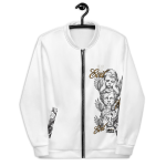 FEAR NO EVIL Unisex Bomber Jacket - Image 5