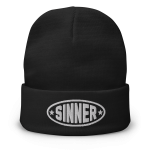 SINNER Embroidered Beanie