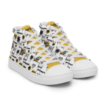 ALL THAT’S SCRIBBLED AIN’T GOLD — Men's High Tops - Image 7