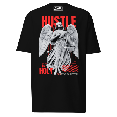 HUSTLE IS HOLY Men’s Premium Graphic Tee