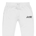 SIGNATURE SERIES Logo Embroidered Sweatpants (White) - Image 5
